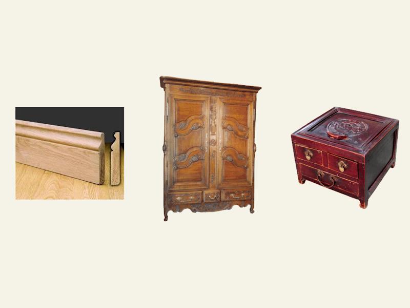 Traitement de plinthes et meubles